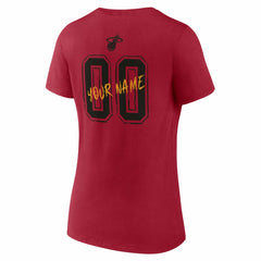 Miami Heat Women's Hustle Custom V-Neck T-Shirt