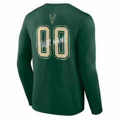 Milwaukee Bucks Hustle Custom Long Sleeve T-Shirt
