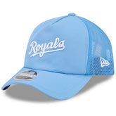 Light Blue Kansas City Royals New Era 2026 Batting Practice Alternate Apex 9FORTY Adjustable Hat