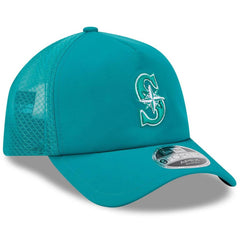 Teal Seattle Mariners New Era 2026 Batting Practice Apex 9FORTY Adjustable Trucker Hat