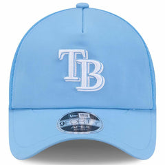 Light Blue Tampa Bay Rays New Era 2026 Batting Practice Apex 9FORTY Adjustable Trucker Hat