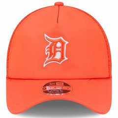 Orange Detroit Tigers New Era 2026 Batting Practice Apex 9FORTY Adjustable Trucker Hat