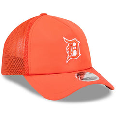 Orange Detroit Tigers New Era 2026 Batting Practice Apex 9FORTY Adjustable Trucker Hat