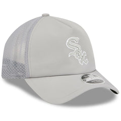 Gray Chicago White Sox New Era 2026 Batting Practice Apex 9FORTY Adjustable Trucker Hat