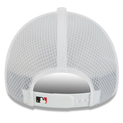 White Cincinnati Reds New Era 2026 Batting Practice Apex 9FORTY Adjustable Trucker Hat