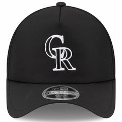 Black Colorado Rockies New Era 2026 Batting Practice Apex 9FORTY Adjustable Trucker Hat