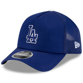 Royal Los Angeles Dodgers New Era 2026 Batting Practice Apex 9FORTY Adjustable Trucker Hat