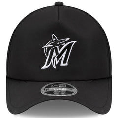 Black Miami Marlins New Era 2026 Batting Practice Apex 9FORTY Adjustable Trucker Hat