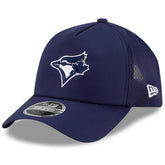Navy Toronto Blue Jays New Era 2026 Batting Practice Apex 9FORTY Adjustable Trucker Hat