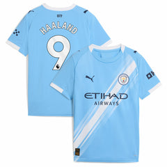 Erling Haaland Manchester City Youth 2025/26 Home Replica Player Jersey