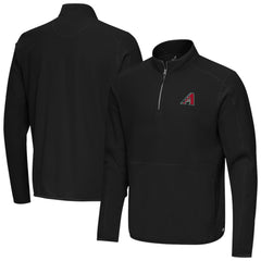 Black Arizona Diamondbacks Antigua Step Up Quarter-Zip Pullover