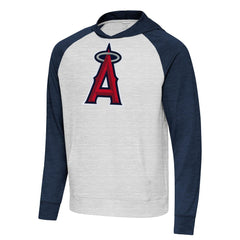 Heather Navy/Gray Los Angeles Angels Antigua Urgent Pullover Hoodie