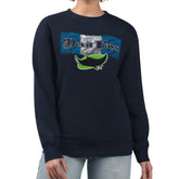 Navy Tampa Bay Rays Starter Women's Team Color Shading Fleece Pullover Sweatshirt