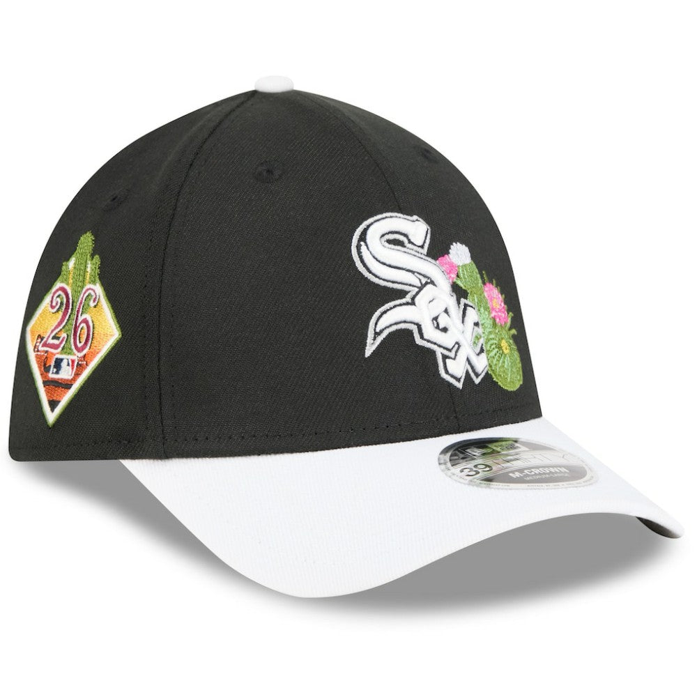Black/White Chicago White Sox New Era 2026 Spring Training M-Crown 39THIRTY Flex Hat