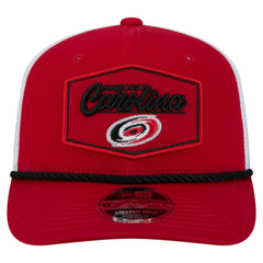 NHL Carolina Hurricanes New Era Team Patch Basic 9SEVENTY Adjustable Trucker Hat