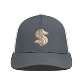 NHL Seattle Kraken Levelwear Signal Copper Insignia Trucker Adjustable Hat