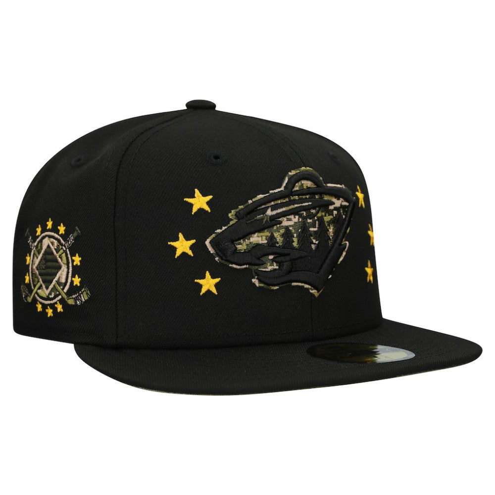 NHL Minnesota Wild New Era Military Appreciation Digital Camo Stars 59FIFTY Fitted Hat