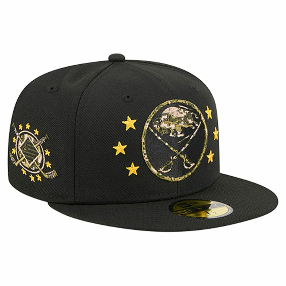 NHL Buffalo Sabres New Era Military Appreciation Digital Camo Stars 59FIFTY Fitted Hat