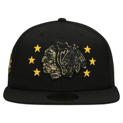 NHL Chicago Blackhawks New Era Military Appreciation Digital Camo Stars 59FIFTY Fitted Hat