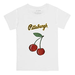 White Pittsburgh Pirates Tiny Turnip Youth Cherries T-Shirt