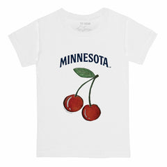White Minnesota Twins Tiny Turnip Youth Cherries T-Shirt