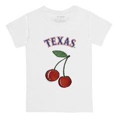 White Texas Rangers Tiny Turnip Youth Cherries T-Shirt
