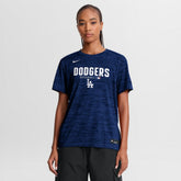 Royal Los Angeles Dodgers Nike Women's Authentic Collection Velocity Dri-FIT T-Shirt