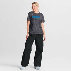 Black Miami Marlins Nike Women's Authentic Collection Velocity Dri-FIT T-Shirt