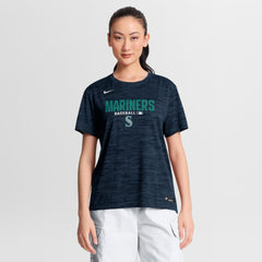 Navy Seattle Mariners Nike Women's Authentic Collection Velocity Dri-FIT T-Shirt