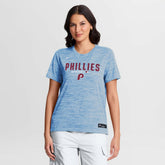 Light Blue Philadelphia Phillies Nike Women's Authentic Collection Alternate Logo Velocity Dri-FIT T-Shirt