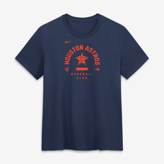 Navy Houston Astros Nike Women's Authentic Collection Early Work Tri-Blend Dri-FIT T-Shirt