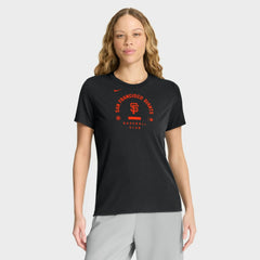Black San Francisco Giants Nike Women's Authentic Collection Early Work Tri-Blend Dri-FIT T-Shirt