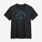 Black Miami Marlins Nike Women's Authentic Collection Early Work Tri-Blend Dri-FIT T-Shirt