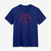 Royal Texas Rangers Nike Women's Authentic Collection Early Work Tri-Blend Dri-FIT T-Shirt