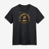 Black Pittsburgh Pirates Nike Women's Authentic Collection Early Work Tri-Blend Dri-FIT T-Shirt