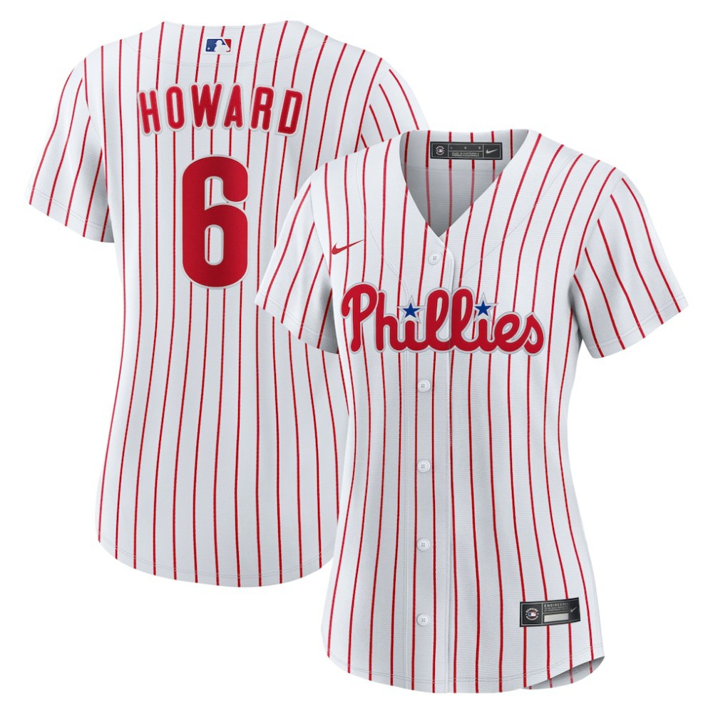 White Ryan Howard Philadelphia Phillies Nike Women's Replica Jersey