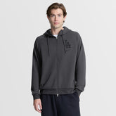 Anthracite Los Angeles Dodgers Nike Authentic Collection Player Raglan Dri-FIT Full-Zip Hoodie