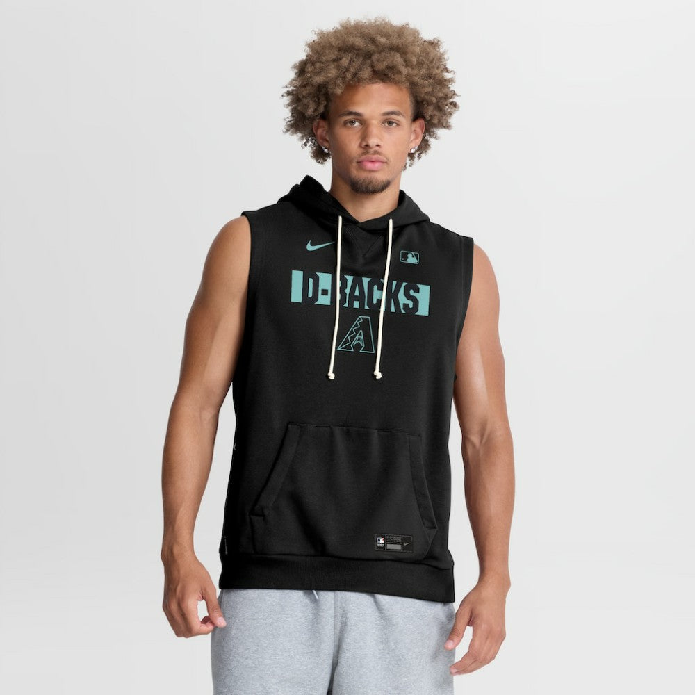 Black Arizona Diamondbacks Nike Authentic Collection Standard Issue Dri-FIT Sleeveless Hoodie