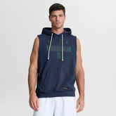 Navy Seattle Mariners Nike Authentic Collection Standard Issue Dri-FIT Sleeveless Hoodie