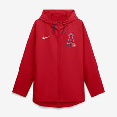 Red Los Angeles Angels Nike Authentic Collection Raglan Therma-FIT Full-Zip Hooded Jacket