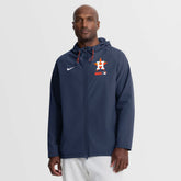 Navy Houston Astros Nike Authentic Collection Raglan Therma-FIT Full-Zip Hooded Jacket