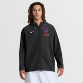 Black New York Mets Nike Authentic Collection Raglan Therma-FIT Full-Zip Hooded Jacket