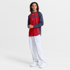 Red Boston Red Sox Nike Authentic Collection Raglan Dri-FIT Sweatshirt