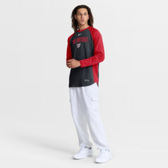 Navy Washington Nationals Nike Authentic Collection Raglan Dri-FIT Sweatshirt