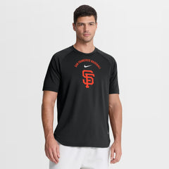 Black San Francisco Giants Nike Authentic Collection Batting Practice Pre-Game Raglan Dri-FIT Top