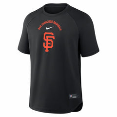 Black San Francisco Giants Nike Authentic Collection Batting Practice Pre-Game Raglan Dri-FIT Top