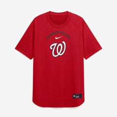 Red Washington Nationals Nike Authentic Collection Batting Practice Pre-Game Raglan Dri-FIT Top