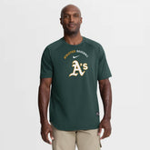 Green Athletics Nike Authentic Collection Batting Practice Pre-Game Raglan Dri-FIT Top