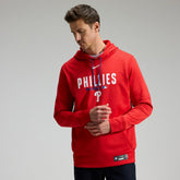 Red Philadelphia Phillies Nike Authentic Collection Therma-FIT Hoodie