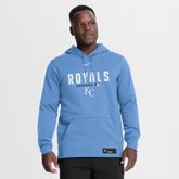 Light Blue Kansas City Royals Nike Authentic Collection Therma-FIT Hoodie